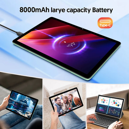 10-inch Android 14 tablet with  8(4+4) GB+128GB, GMS certified