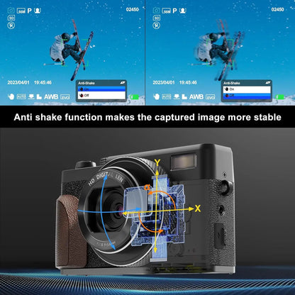 NBD Digital Camera 56MP Cameras for Photography 4K Compact Camera