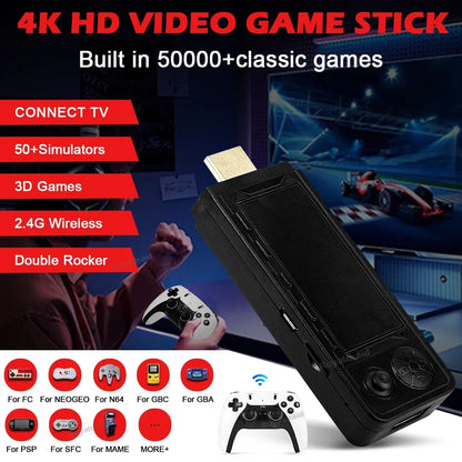 128G 256G X9 PRO GameStick 4KHD TV Video Game Console 3D Games