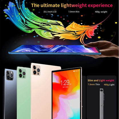 10.1 Inch Android 13 Tablet with Octa Core 4GB RAM 64GB ROM
