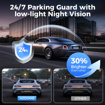 AZDOME 4 Channel Dash Cam 360° View