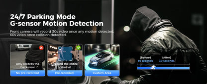 AZDOME 4 Channel Dash Cam 360° View