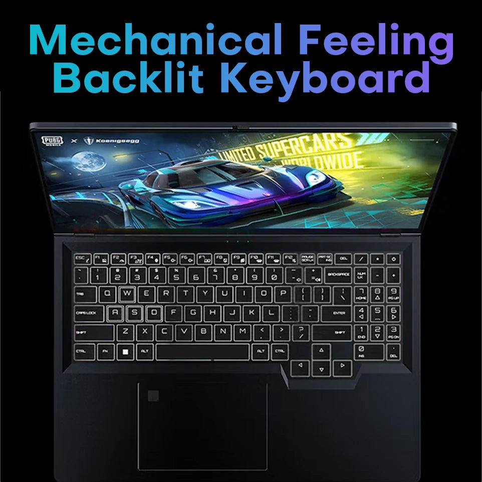 Xiaman 16" Gaming Laptop i1060 Notebook PC 16GB DDR4 1TB SSD Windows 11 Pro Laptop Gamer