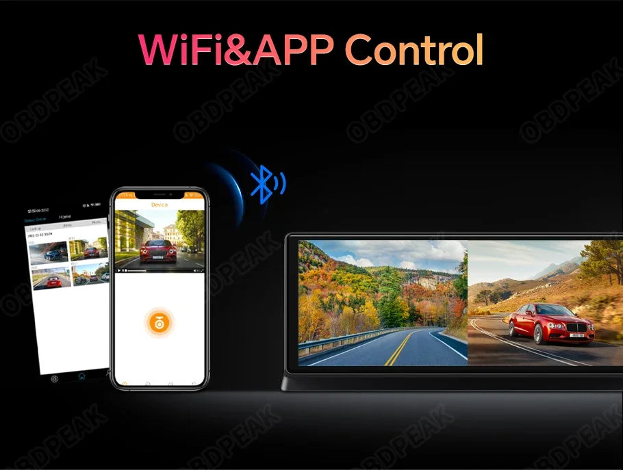 11.3 inch Car DVR 4K Dash Cam