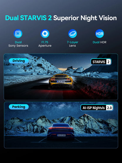 2025 New DDPAI 4K Dash Cam Z60 Pro SONY STARVIS2