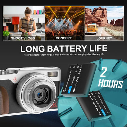 NBD Digital Camera 56MP Cameras for Photography 4K Compact Camera