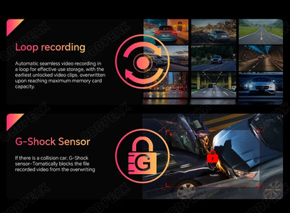 11.3 inch Car DVR 4K Dash Cam