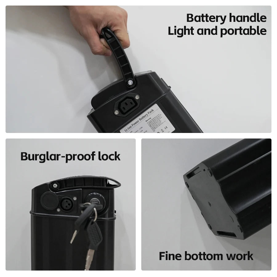 Electric Bike Battery 48V15h Battery Add Charger
