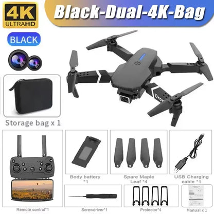 Professional Drone E88 4K  RC Drone Quadrotor Helicopter
