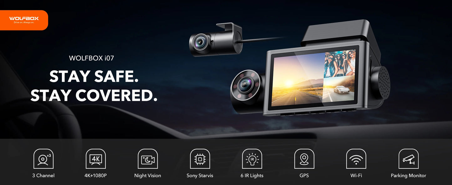 WOLFBOX I07 Dash  Cam