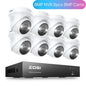 ZOSI 4K PoE Video Surveillance Cameras System 8 Ports 16CH 8MP CCTV NVR Person/Vehicle Detect 8MP/5MP Out/Indoor Security IP Cam