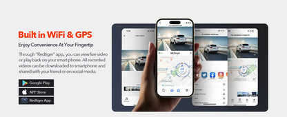 REDTIGER Dash Cam 4K Front and Rear