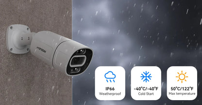 H.View 4K 5Mp 8Mp poe Cctv Security Camera System Home Video Surveillance Kit 8Ch Nvr Audio Outdoor Ip Camera xmeye app
