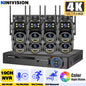 Smart 4K 8MP Wireless Dual Lens PTZ WiFi IP Home Security Camera System 10CH POE NVR H.265 Video Surveillance Set CCTV Kit ICsee
