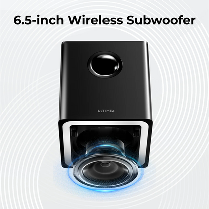 ULTIMEA 410W 7.1ch Soundbar with Wireless Subwoofer & 2 Surround Speakers, Surround Sound System Home Theater Bluetooth Speakers