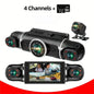 Car camera recorder 4 screens, 24 hours to record parking monitoring,