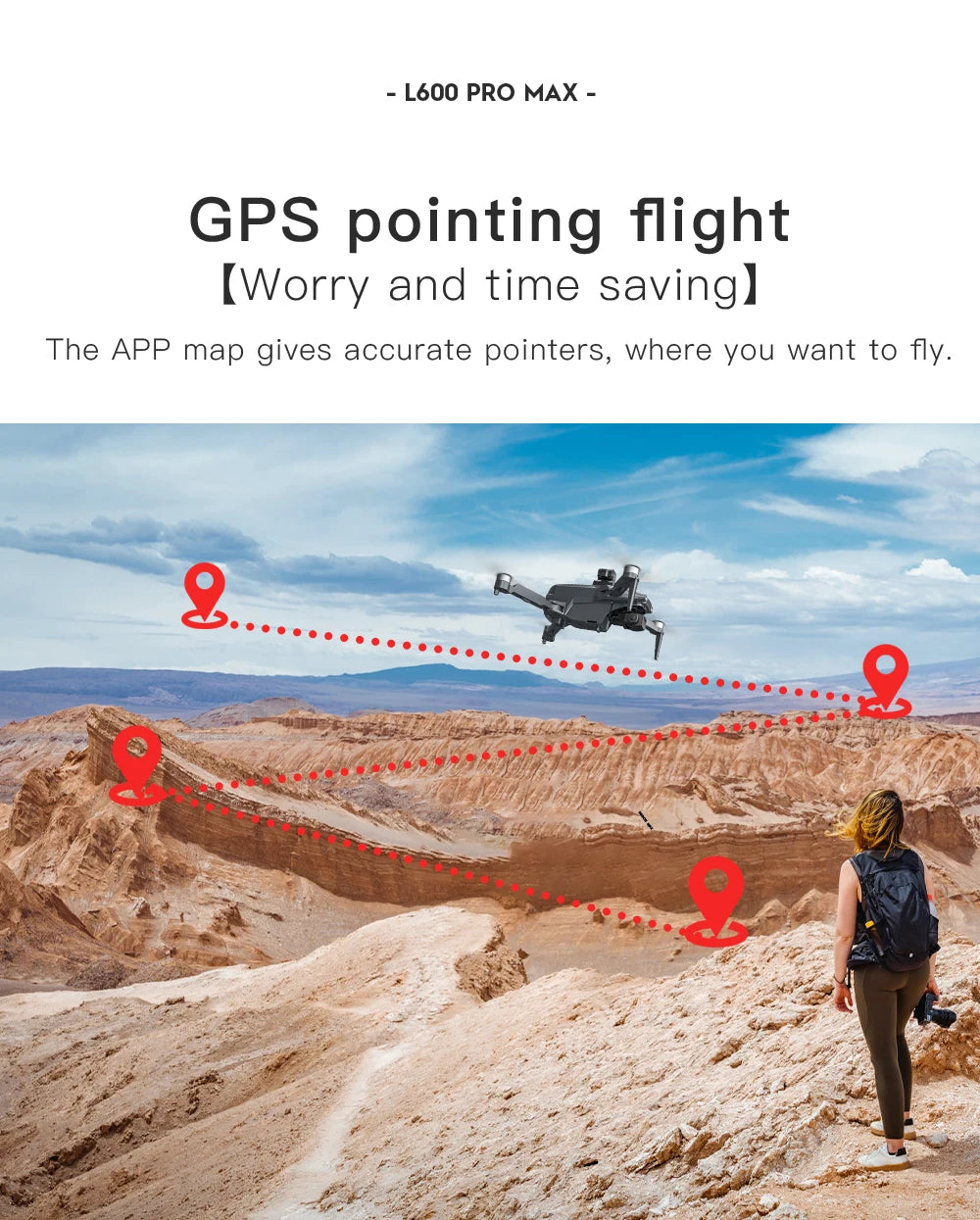 L600 PRO MAX GPS Drone Professional 4K