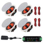 Herdio 4PCS 6.5" 600 Watts Bluetooth Ceiling Speakers Wired Home Recessed Speaker System Perfect For Indoor Kitchen Home Bedroom
