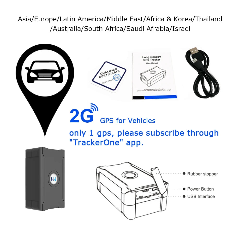 5 m Accuracy GPS Tracker Automatic Remote Tracking Vehicle Anti-theft
