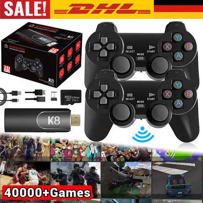 4K HD K8 Gamepad 64G Retro Video Game Console 40000+ Game