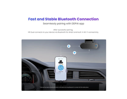 DDPAI Dash Cam N5 Dual Front and Rear 4K Ultra HD Resolution Dash Camera