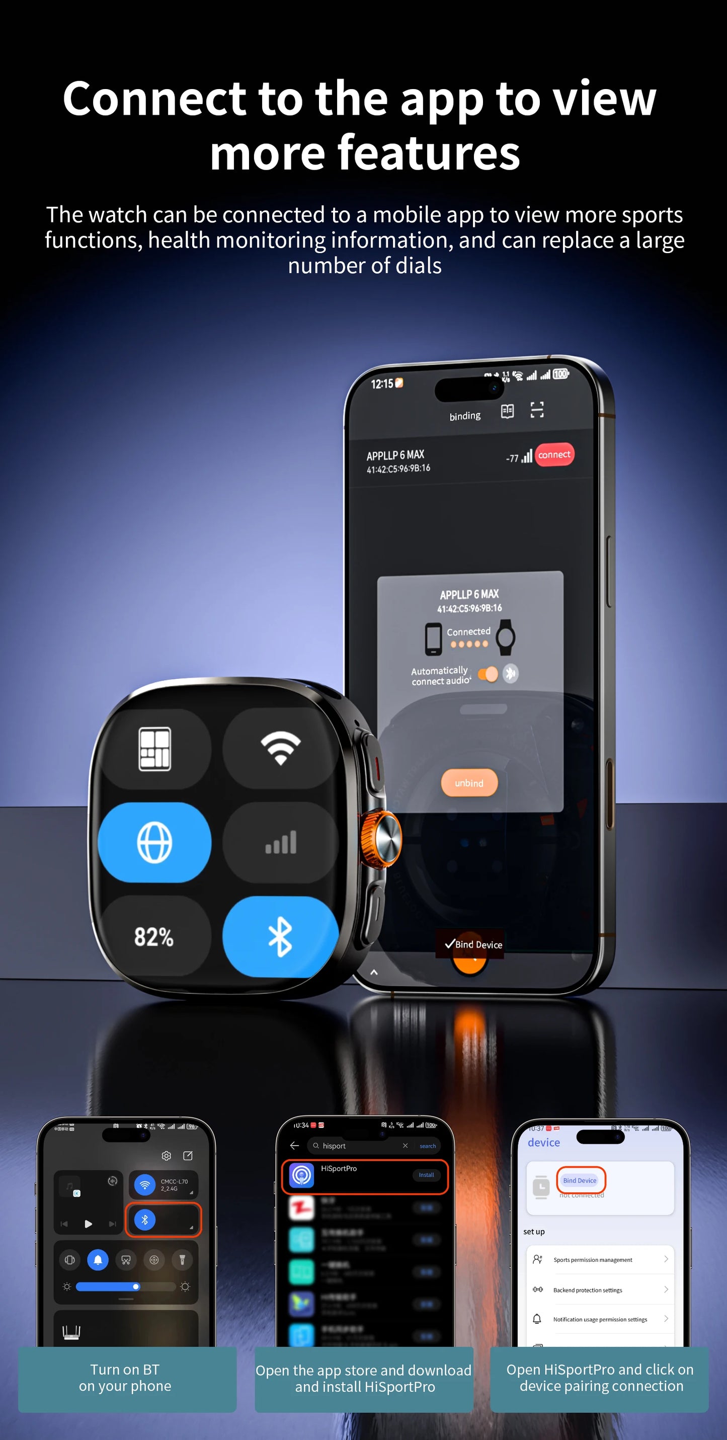 LOKMAT New APPLLP 6 MAX Android Smart Watch
