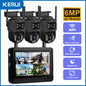 KERUI Wireless 6MP Dual Lens WIFI IP Camera 8CH NVR 7-inch LCD Screen Video Recorder  Home Security Camera System Surveillance