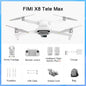 FIMI X8 Tele Max drone Dual Sony Cameras 4K 60fps 5.0 Roklink 20km range 3-axis Gimbal GPS AI Super Night Video rc Quadcopter