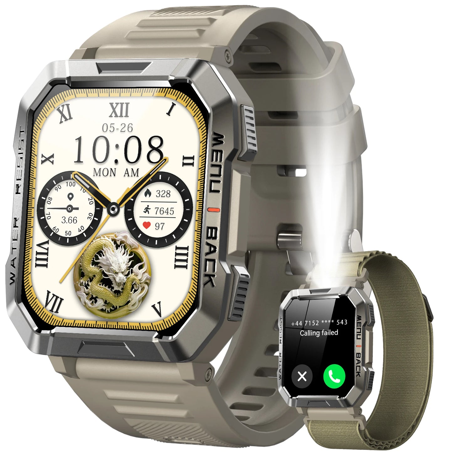 Blackview New Smart Watch 2.01'' HD Display Outdoor Men's Watches