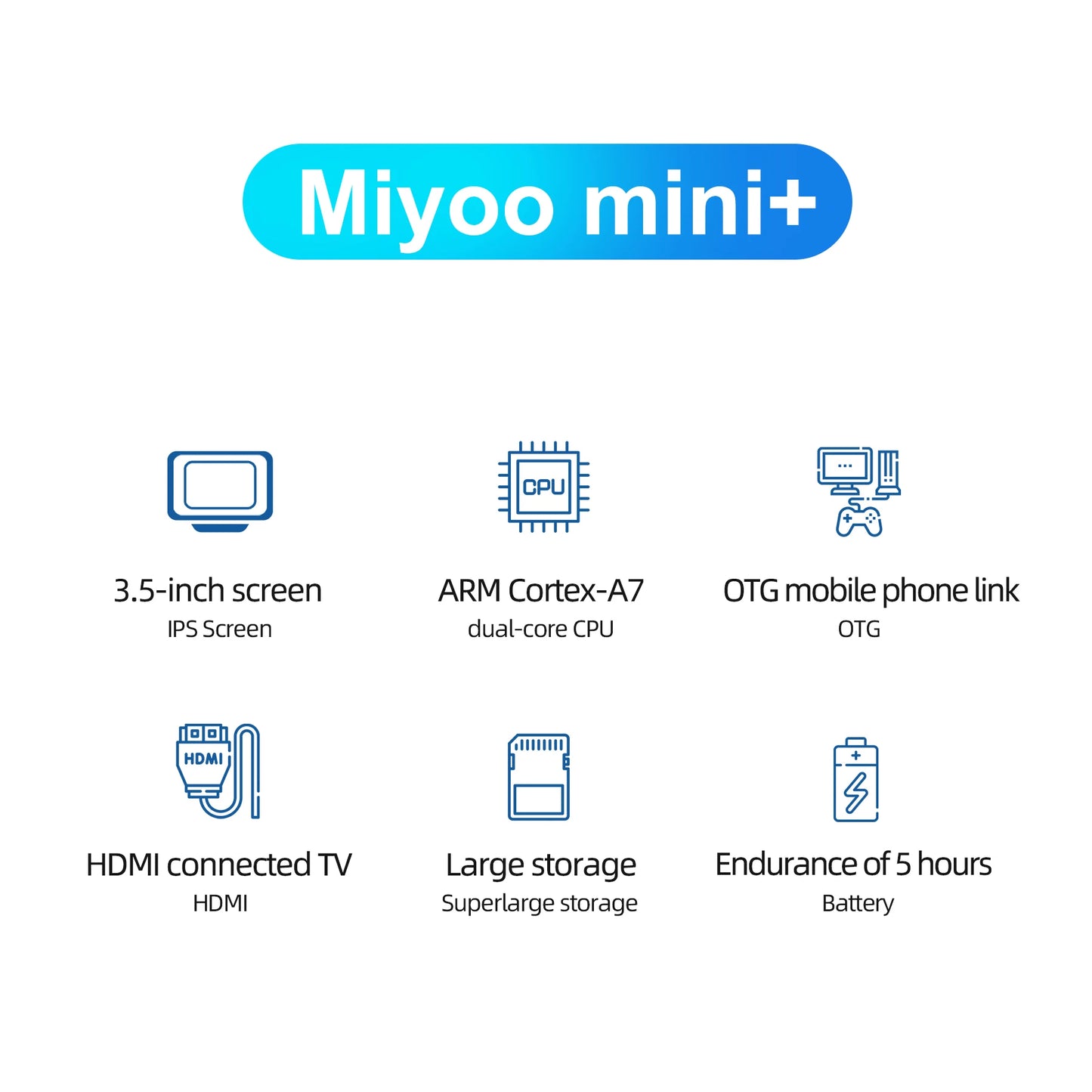AMPOWN MiyooMini + Consoles Handheld Game