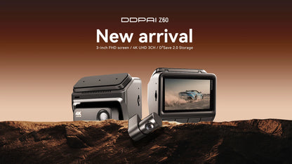 DDPAI Z60 4K+2K+1080P Dashcam  ADAS NightVIS 2.0 Dash Camera 24H Parking Monitor