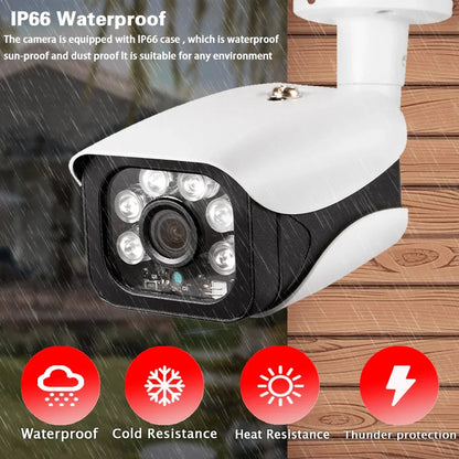 4K 8MP TUYA Security Kit 8CH POE NVR Outdoor Audio Record Human Detection Bullet IP Camera Video Surveillance Smart Life System