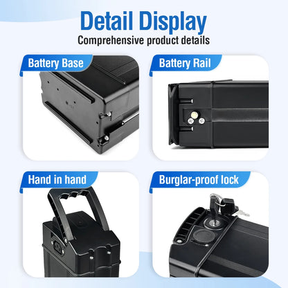 Electric Bike Battery 48V15h Battery Add Charger