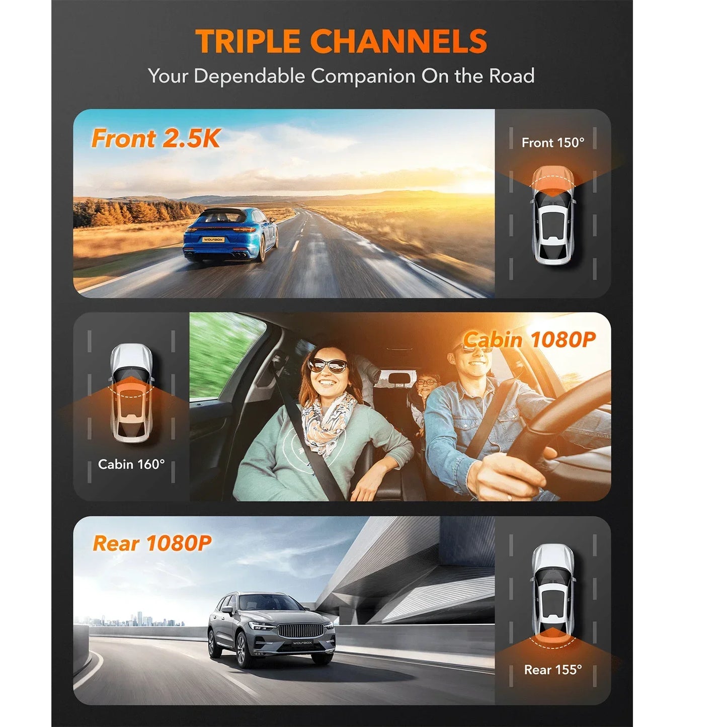 WOLFBOX I07 Dash  Cam