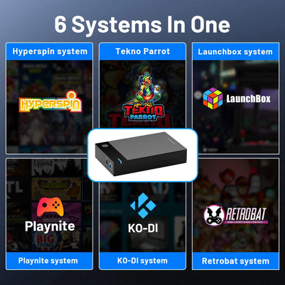 12TB Gaming HDD with Hyperspin Launchbox Retrobat Playnite with 86000+ Retro Video Games Super Console