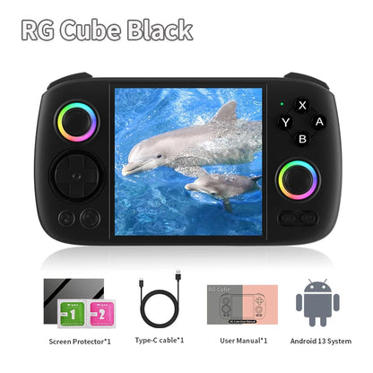 ANBERNIC RG Cube Handheld Game Console 3.95'' IPS Multi-touch Screen T820 Android 13 RGB Joystick 5200mAh Video Gaming Consoles