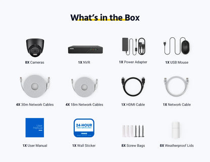ANNKE 3K 6MP Ultra HD POE Video Surveillance System 8CH NVR Recorder 3K Security Cameras CCTV Kit Smart Dual Lights Ip camera