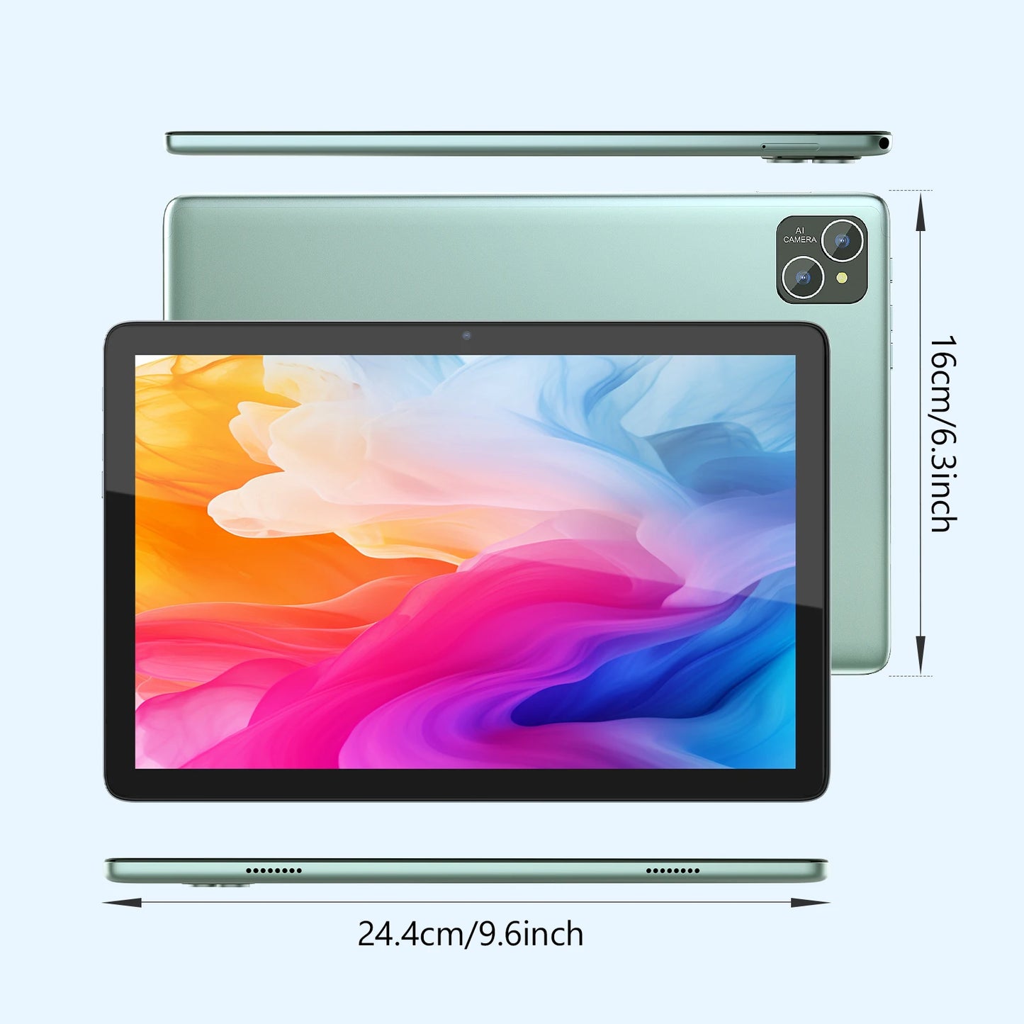 10-inch Android 14 tablet with  8(4+4) GB+128GB, GMS certified