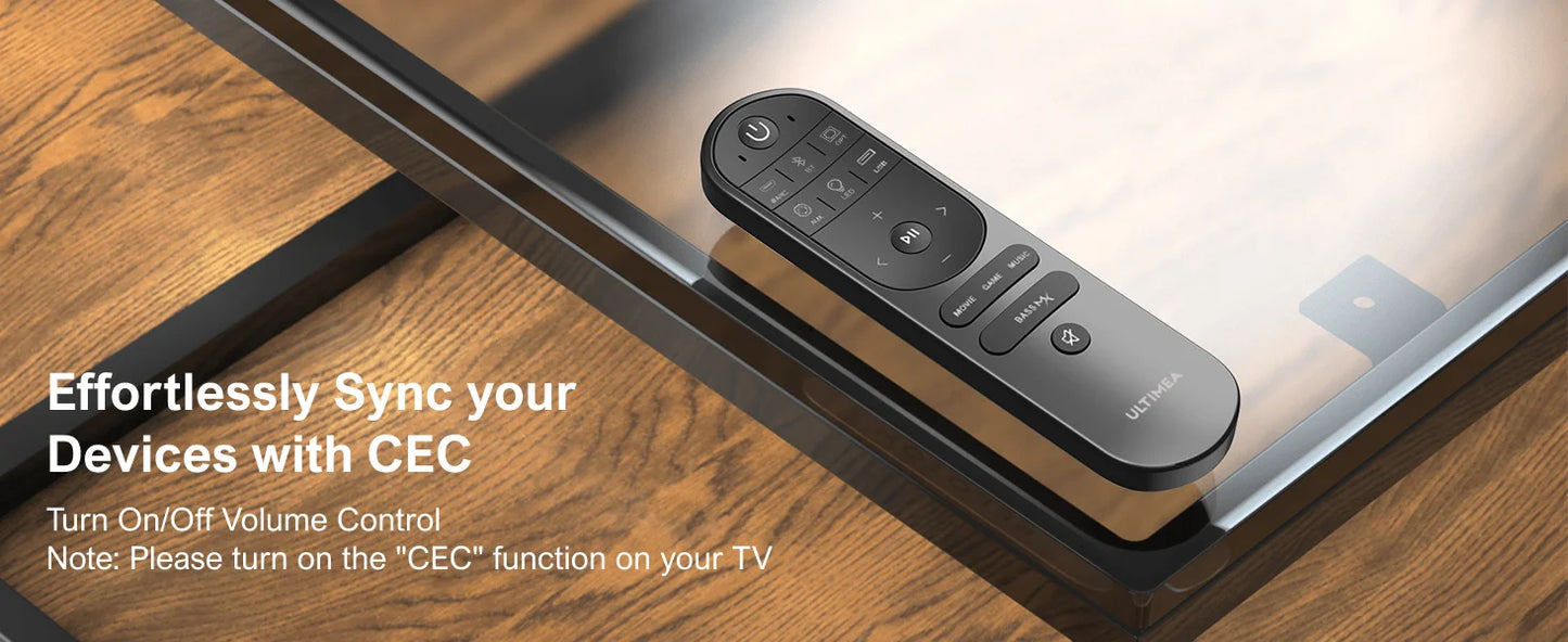 ULTIMEA 190W 2.1 Soundbar with Dolby Atmos,3D Surround Sound System with Subwoofer for TV,Home Theater Bluetooth Speakers