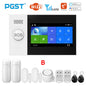 PGST PG-107 Tuya Wireless Home WIFI GSM Home Security With Motion Detector Sensor Burglar Alarm System APP Control Support Alexa