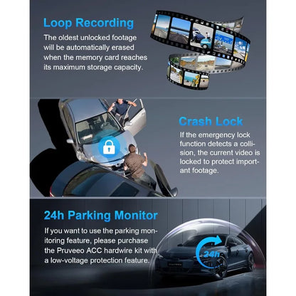 360 Degree View 4 Channel Dash Cam ,