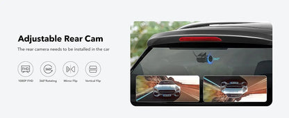 REDTIGER 3 Channel Car Camera 4k Dash Camera