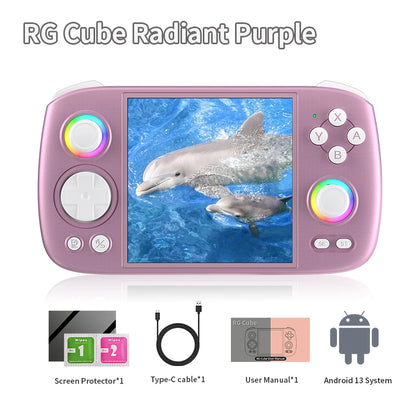 ANBERNIC RG Cube Handheld Game Console 3.95'' IPS Multi-touch Screen T820 Android 13 RGB Joystick 5200mAh Video Gaming Consoles