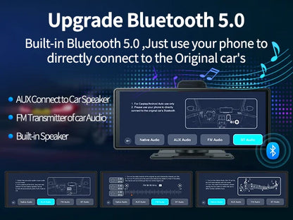 Imagebon 10.26" 4K ADAS Wireless CarPlay & Android Auto Dash Cam