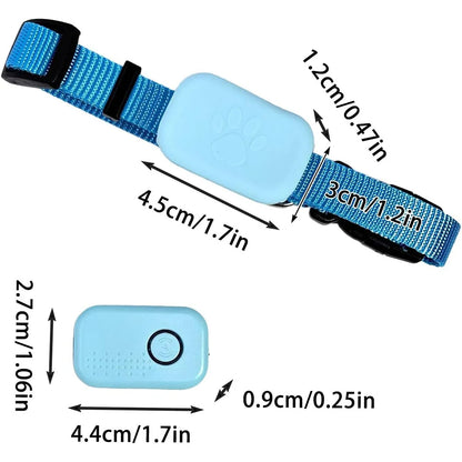 Pet GPS Tracker with Adjustable Collar Dog Tracker Smart Pet Locator for Cats and Dogs