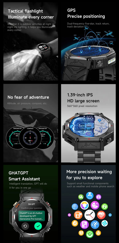 Military Smart Watch T-Rex 3
