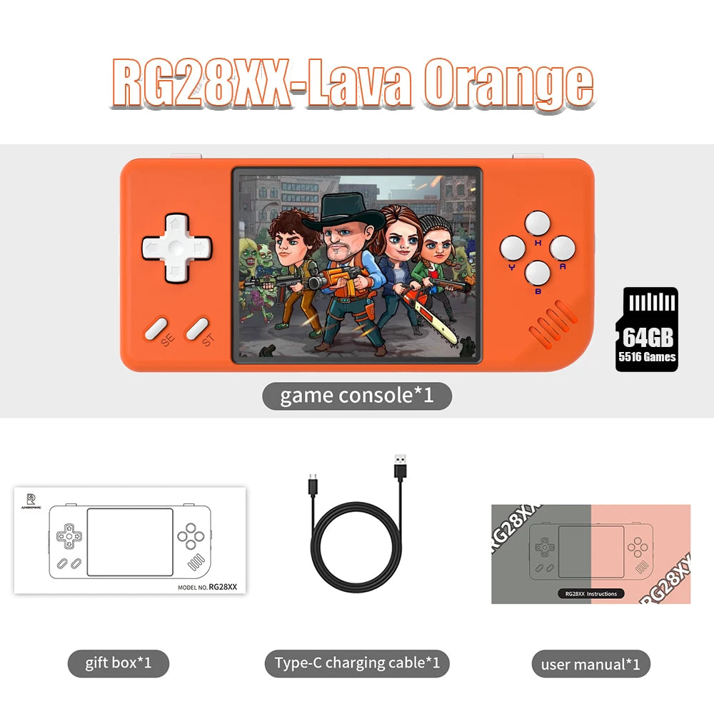 ANBERNIC RG28XX Handheld Game Console 5000+ Games Pre-installed