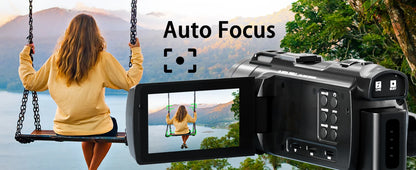 NBD 4K HD&48MP Camcorder Video Camera Video Recorder