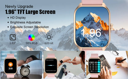 AI Voice Assistant Smart Watch for Men Women,
