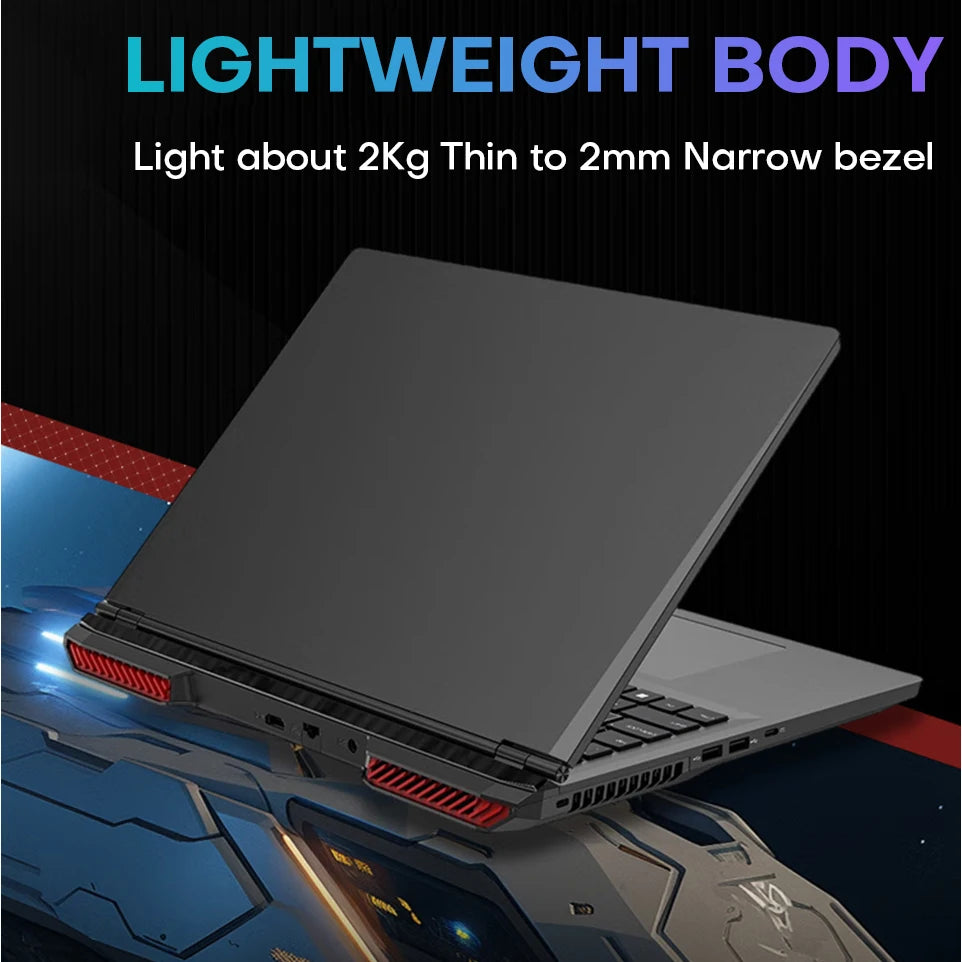 Xiaman 16" Gaming Laptop i1060 Notebook PC 16GB DDR4 1TB SSD Windows 11 Pro Laptop Gamer